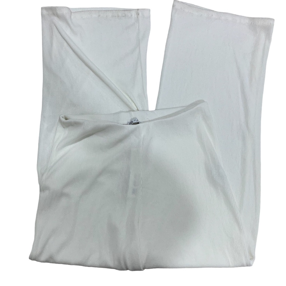 Nwt Zara Ribbed flare pants sz L